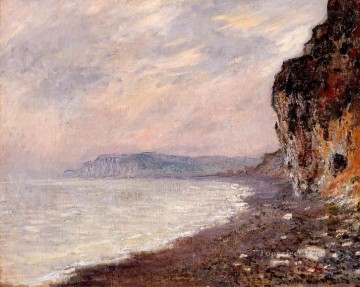  Cliffs Painting - Cliffs at Pourville in the Fog Claude Monet
